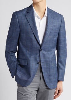 Peter Millar Tailored Fit Plaid Wool Sport Coat