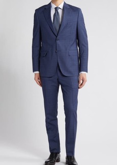 Peter Millar Tailored Fit Plaid Wool Suit