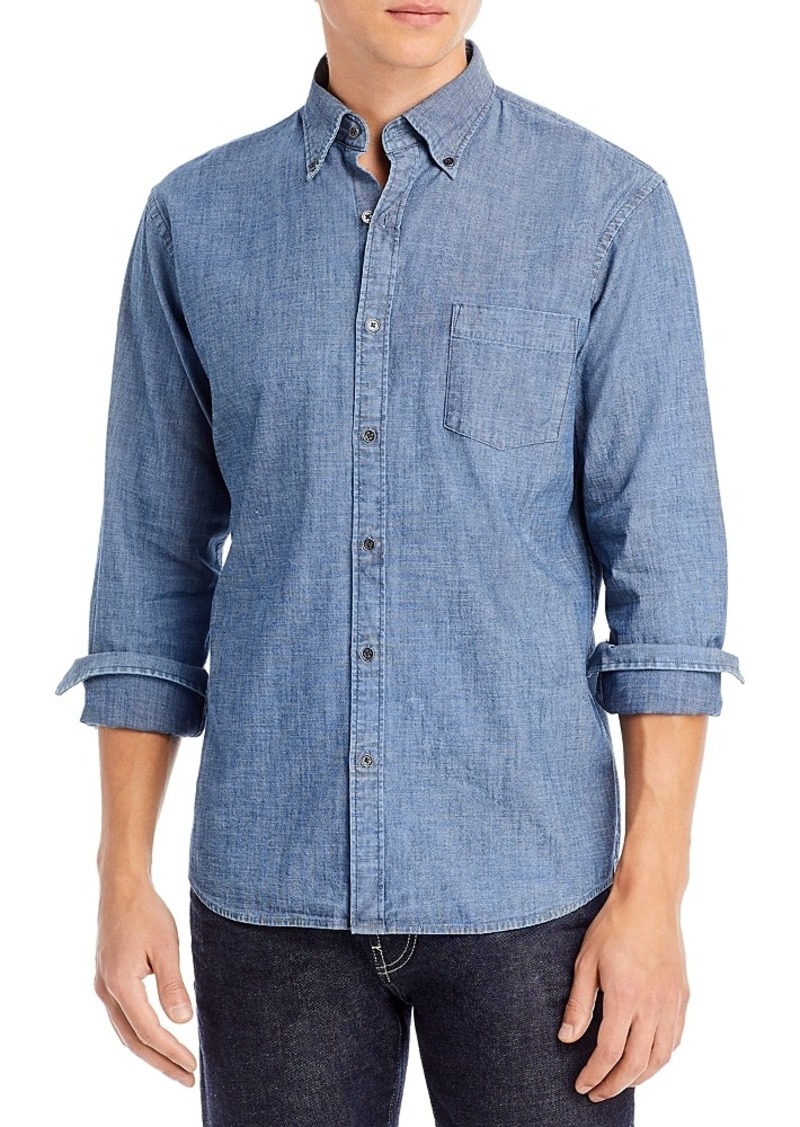 Peter Millar Crown Tamworth Chambray Stretch Sport Shirt