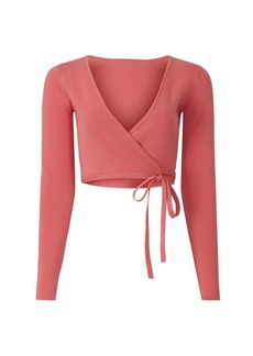 Peter Som Cropped Wrap Sweater
