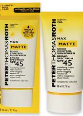 Max Matte Shine Control Sunscreen SPF 45 by Peter Thomas Roth for Unisex - 1.7 oz Sunscreen