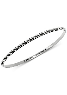 Peter Thomas Roth Beaded Bangle Bracelet in Sterling Silver - Silver