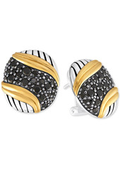 Peter Thomas Roth Black Spinel Pave Stud Earrings (2-1/2 ct. t.w.) in Sterling Silver & Gold-Plated Sterling Silver