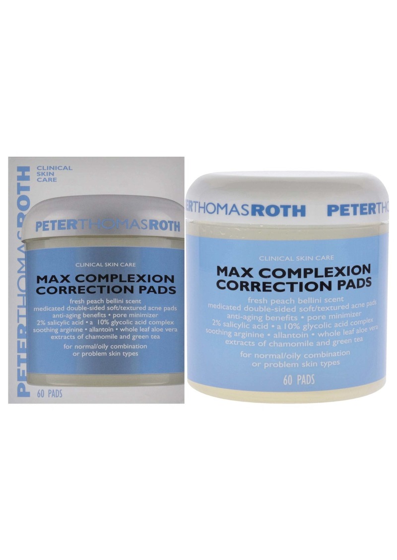 Peter Thomas Roth Max Complexion Correction Pads For Unisex 60 Pc Pads