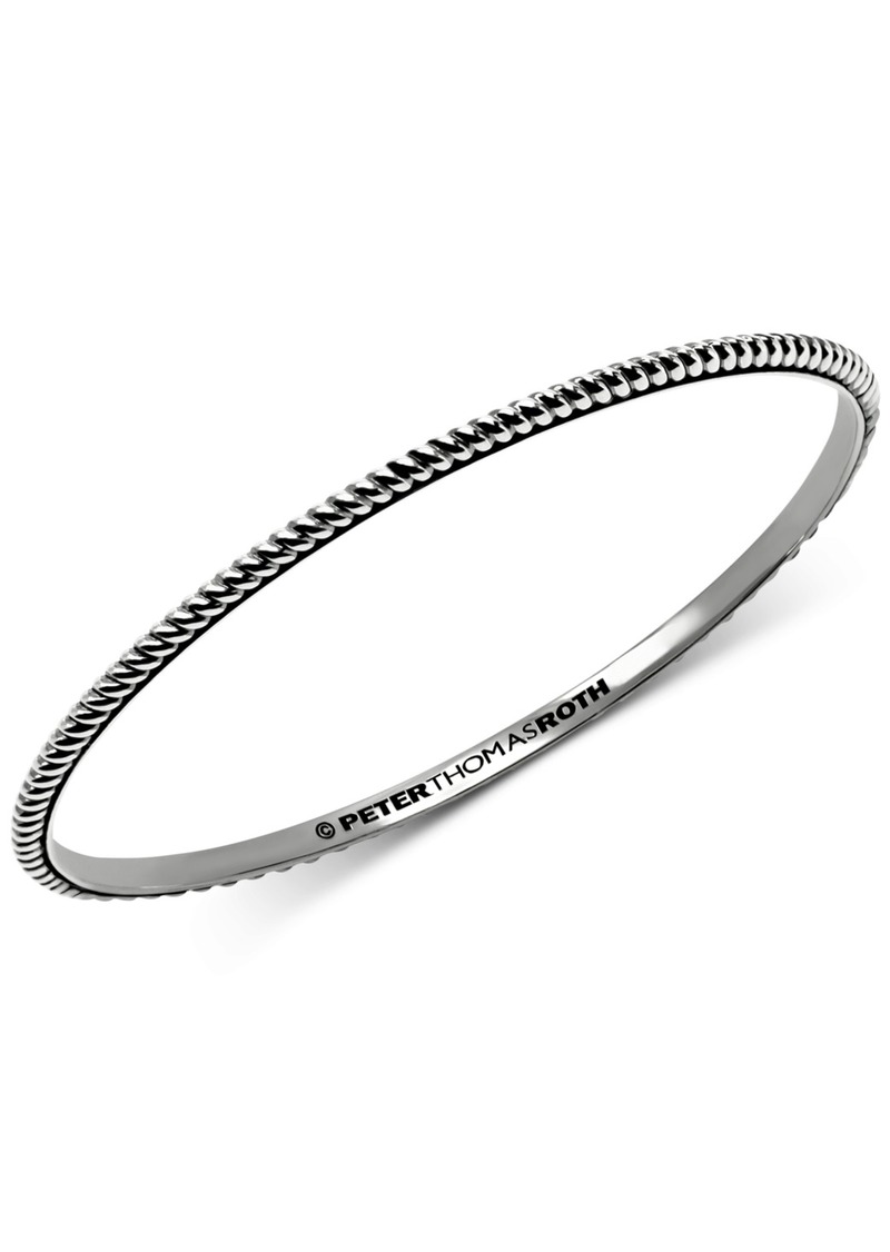Peter Thomas Roth Twist Bangle Bracelet in Sterling Silver - Silver