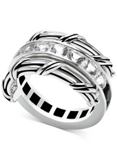 Peter Thomas Roth White Topaz (1-9/10 ct. t.w.) & Black Spinel Reversible Ring in Sterling Silver - Sterling Silver