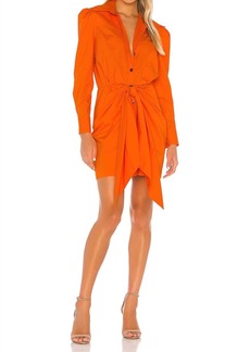 Petersyn Agnes Mini Dress In Orange