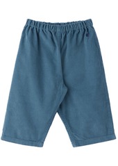 Petit Bateau Baby Blue Fine Velour Trousers