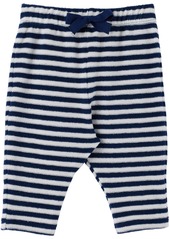 Petit Bateau Baby Navy & White Striped Lounge Pants