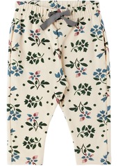 Petit Bateau Baby Off-White Floral Lounge Pants