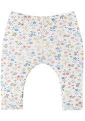 Petit Bateau Baby Off-White Floral Print Leggings
