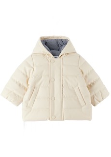 Petit Bateau Baby Off-White Quilted Jacket