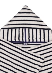 Petit Bateau Striped Cotton Towel W/ Hood