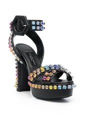 Philipp Plein 135mm crystal-embellished platform sandals