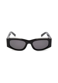 Philipp Plein 55MM Rectangle Oval Sunglasses