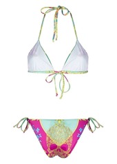 Philipp Plein Baroque-print bikini