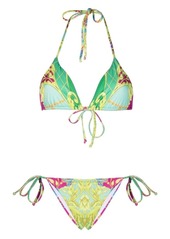 Philipp Plein Baroque-print bikini