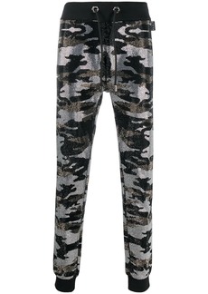 Philipp Plein camouflage-print track trousers