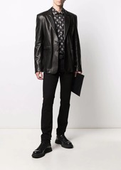 Philipp Plein Casanova leather blazer
