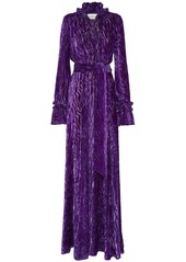 Philipp Plein Chiffon Gipsy devoré-effect dress