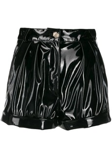 Philipp Plein coated high-wasted shorts