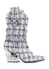 Philipp Plein Cowboy Gothic Plein 85mm boots