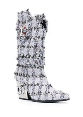 Philipp Plein Cowboy Gothic Plein 85mm boots