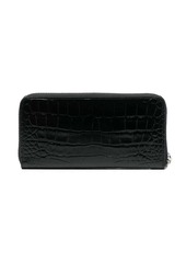 Philipp Plein crocodile-embossed leather purse