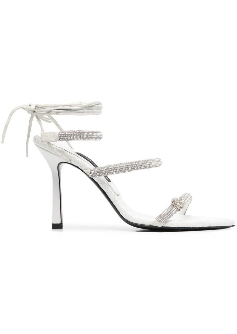 Philipp Plein crystal-embellished 105mm strappy sandals