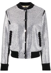 Philipp Plein crystal-embellished bomber jacket