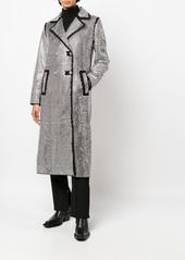 Philipp Plein crystal-embellished long coat