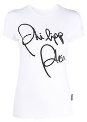 Philipp Plein crystal-embellished script T-shirt