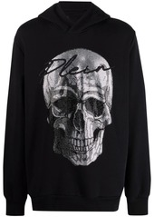 Philipp Plein crystal-embellished skull hoodie