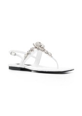 Philipp Plein crystal skull flat sandals