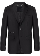 Philipp Plein Crystal Skull single-breasted blazer