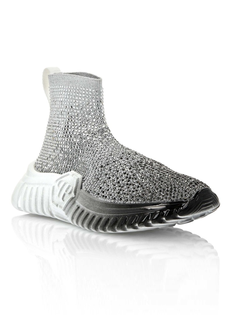 Philipp Plein CRYSTAL SOCK-SNEAKERS SUPERSONIC