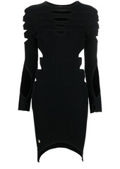 Philipp Plein cut out-detail knitted mini dress