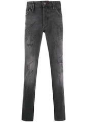 Philipp Plein denim embellished logo jeans