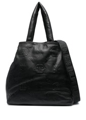 Philipp Plein embossed monogram tote bag