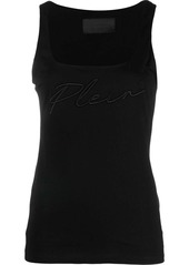 Philipp Plein embroidered logo vest top