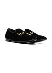 Philipp Plein embroidered velvet loafers