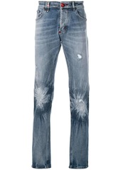 Philipp Plein faded effect jeans