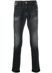 Philipp Plein faded-effect slim jeans