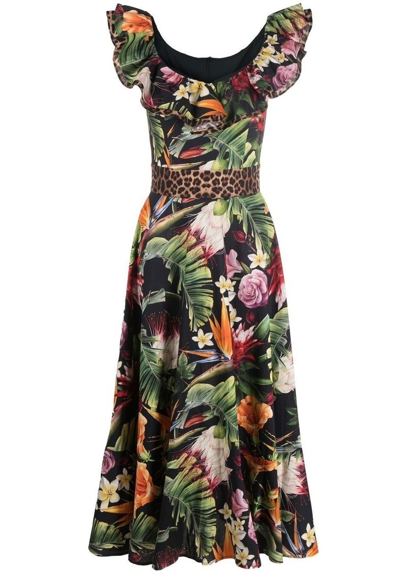 Philipp Plein floral-print maxi dress