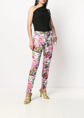 Philipp Plein floral-print skinny jeans