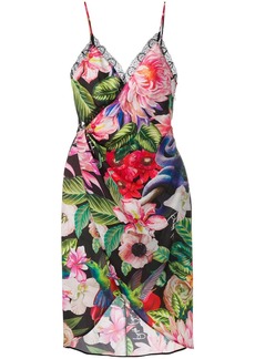 Philipp Plein floral-print wrap dress