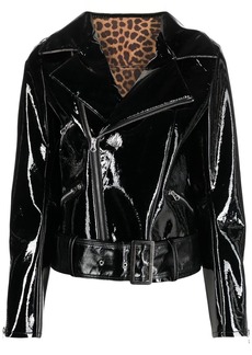 Philipp Plein glossy faux leather jacket