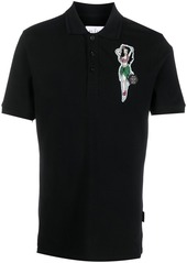 Philipp Plein logo-patch polo shirt