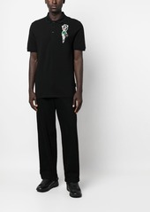 Philipp Plein logo-patch polo shirt