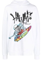 Philipp Plein Hawaii-print cotton hoodie